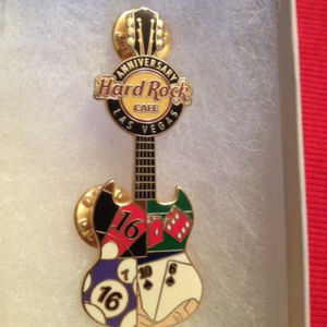 Hard Rock Cafe 16th Anniversery Guitar Pin